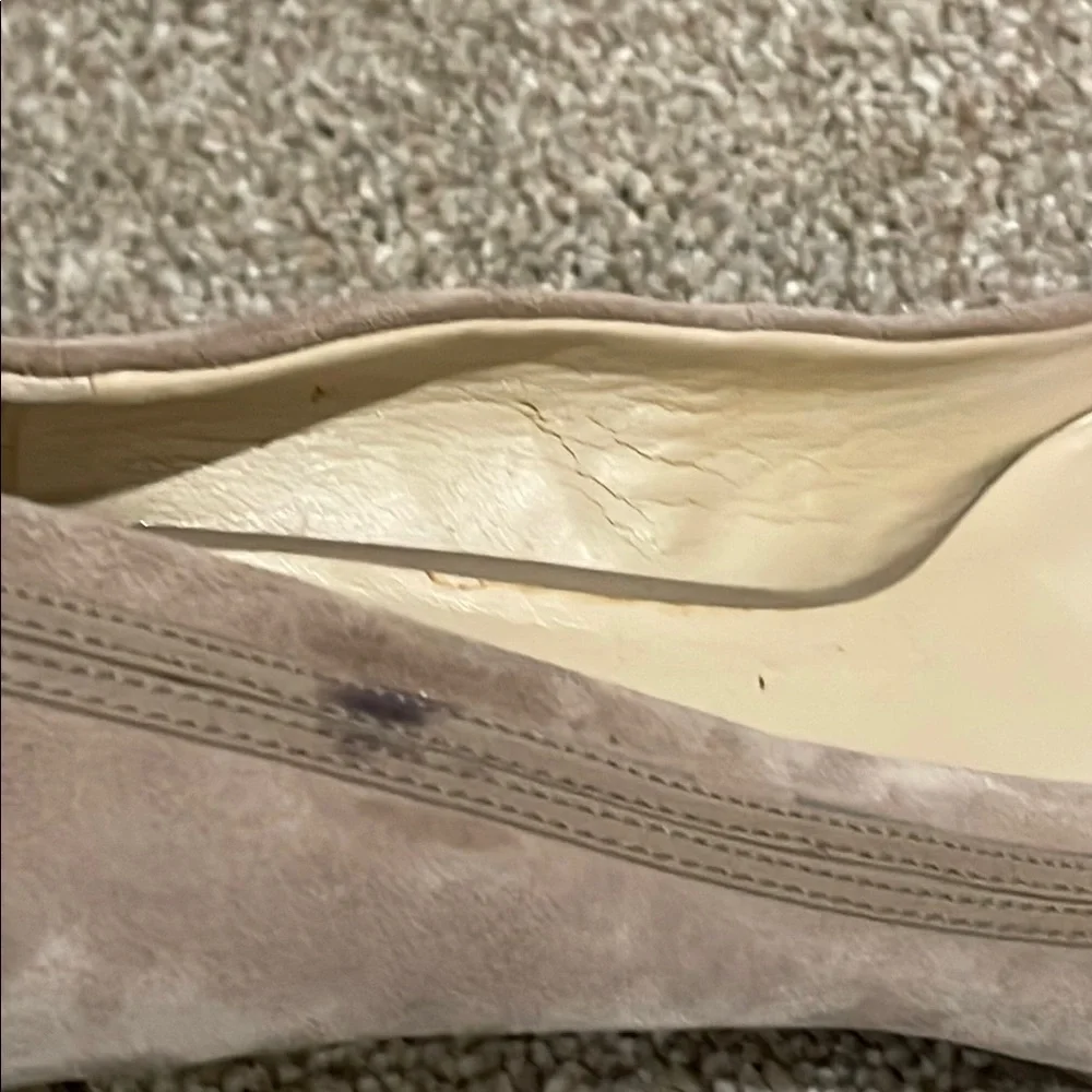 Nine West Taupe Heels Classic Suede Pumps